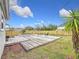 Backyard with deck, pool and sitting area at 5340 5Th S Ave, St Petersburg, FL 33707