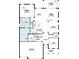 Main floor plan showcasing an open concept kitchen, great room, and owner's suite at 1668 Lugano Cir, North Venice, FL 34275