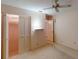 Bedroom with ceiling fan, closet, and carpet at 1710 Curry Ave # 42, Nokomis, FL 34275