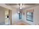 Bright office with window, closet, and kitchen view at 1710 Curry Ave # 42, Nokomis, FL 34275