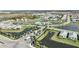 Aerial view of the community showcasing lush landscaping, serene ponds, and a variety of home styles at 17150 Savory Mist Cir, Bradenton, FL 34211