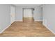 Living room featuring light gray walls and wood flooring at 7450 35Th N St # 1604, Pinellas Park, FL 33781
