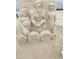 Intricate sandcastle figures on the beach at 15810 2Nd E St, Redington Beach, FL 33708