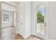 White door opens to a small balcony at 2607 N 21St St, Tampa, FL 33605