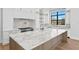 Luxury kitchen features marble countertops and a large island at 5032 W Longfellow Ave, Tampa, FL 33629