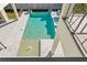 Inviting swimming pool with a spa and water feature at 5032 W Longfellow Ave, Tampa, FL 33629