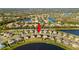 Aerial view showcasing home location by lake at 14953 Flowing Gold Dr, Bradenton, FL 34212