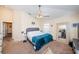 Main bedroom with carpeted floors and ceiling fan at 7001 Interbay Blvd # 336, Tampa, FL 33616