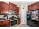 Kitchen with stainless steel appliances and granite countertops at 7001 Interbay Blvd # 336, Tampa, FL 33616