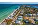 Aerial view showcasing the home's location near the beach at 505 S Bay Blvd, Anna Maria, FL 34216