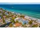 Aerial view of the house and surrounding neighborhood at 505 S Bay Blvd, Anna Maria, FL 34216