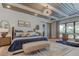 Bright bedroom with large windows, a comfortable seating area and a cozy atmosphere at 9586 Troutwater Ln, Tampa, FL 33618
