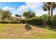 Landscaped backyard showcasing a beautiful green lawn at 1032 Radison Ave # 2, Sun City Center, FL 33573