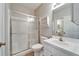 Bathroom with shower and vanity at 1032 Radison Ave # 2, Sun City Center, FL 33573