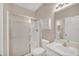 Clean bathroom with a shower/tub combo and a vanity at 1032 Radison Ave # 2, Sun City Center, FL 33573