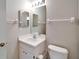 Clean bathroom with toilet and sink vanity at 1032 Radison Ave # 2, Sun City Center, FL 33573