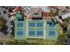 Aerial view of community pickleball courts at 1032 Radison Ave # 2, Sun City Center, FL 33573