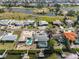 Aerial view showcasing the home's location and waterfront access at 909 Birdie Way, Apollo Beach, FL 33572