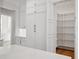 Walk-in pantry with organized shelving in a bright kitchen with ample storage space at 4010 W Watrous Ave, Tampa, FL 33629