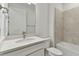 Simple bathroom with single vanity, shower, and toilet at 9305 Barnacle Ln, Parrish, FL 34219