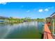 Peaceful waterfront view with private dock access at 5510 E Longboat Blvd, Tampa, FL 33615