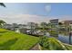 Waterfront property with private dock and lush landscaping at 4334 Sanddollar Ct, New Port Richey, FL 34652