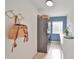 Laundry room with washer, dryer, and modern countertop at 4334 Sanddollar Ct, New Port Richey, FL 34652