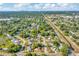 Aerial view of neighborhood showcasing numerous homes and lush green landscape at 6921 Onyx N Dr, St Petersburg, FL 33702