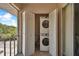 The balcony has a convenient washer and dryer and offers serene outdoor views at 8693 Bardmoor Blvd # 308B, Seminole, FL 33777
