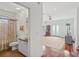 Clean bathroom with shower/tub combo and white vanity at 212 S Moody Ave # 2, Tampa, FL 33609