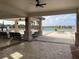 Resort-style pool with covered seating area at 11818 Tetrafin Dr, Riverview, FL 33579