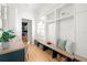 Bright home office with built-in shelves and a workspace at 3011 W Asbury Pl, Tampa, FL 33611