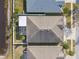 Top-down view of house and backyard at 6843 Boulder Run Loop, Wesley Chapel, FL 33545