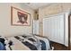 Pirate themed bedroom with a full bed and large artwork at 6843 Boulder Run Loop, Wesley Chapel, FL 33545