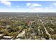 Wide aerial showcasing the home and surrounding neighborhood at 8119 N Dakota, Tampa, FL 33604
