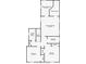 Second floor plan with primary bedroom, two additional bedrooms, and laundry at 8119 N Dakota, Tampa, FL 33604