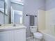 Clean bathroom with tub and shower combination at 16410 Rollingbrook Dr, Odessa, FL 33556