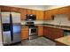 Updated kitchen, stainless steel appliances, granite counters at 277 Valencia Cir, St Petersburg, FL 33716