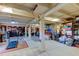 Unfinished basement offering ample storage and workshop space at 17210 Orangewood Dr, Lutz, FL 33548