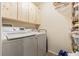 Laundry room with washer, dryer, and shelving at 1817 Hammocks Ave # 1817, Lutz, FL 33549