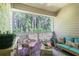 Relaxing screened porch with wicker furniture at 1817 Hammocks Ave # 1817, Lutz, FL 33549