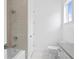 Modern bathroom with a bathtub and stylish tile work at 2442 W Mississippi Ave # 6, Tampa, FL 33629