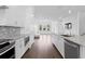 Modern kitchen with stainless steel appliances and white cabinetry at 2442 W Mississippi Ave # 6, Tampa, FL 33629
