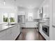 Modern kitchen with stainless steel appliances and white cabinetry at 2442 W Mississippi Ave # 6, Tampa, FL 33629