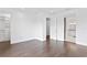 Main bedroom with hardwood floors and walk-in closet at 2442 W Mississippi Ave # 6, Tampa, FL 33629