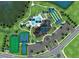 Community map highlighting amenities like pools and courts at 1877 Pepper Grass Dr, North Port, FL 34289