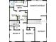 Second floor plan featuring an owner's retreat, three bedrooms, and two bathrooms at 3221 20Th N St, St Petersburg, FL 33713