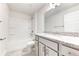 Small bathroom with a shower/tub combo and granite countertop at 7014 162Nd Place E. E Pl, Parrish, FL 34219