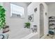 Relaxing bathroom with soaking tub, separate shower, and ample storage at 30805 Satinleaf Run, Brooksville, FL 34602