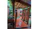 Backyard with wooden pergola and walkway at 4045 Cranbrook Pl, New Port Richey, FL 34652
